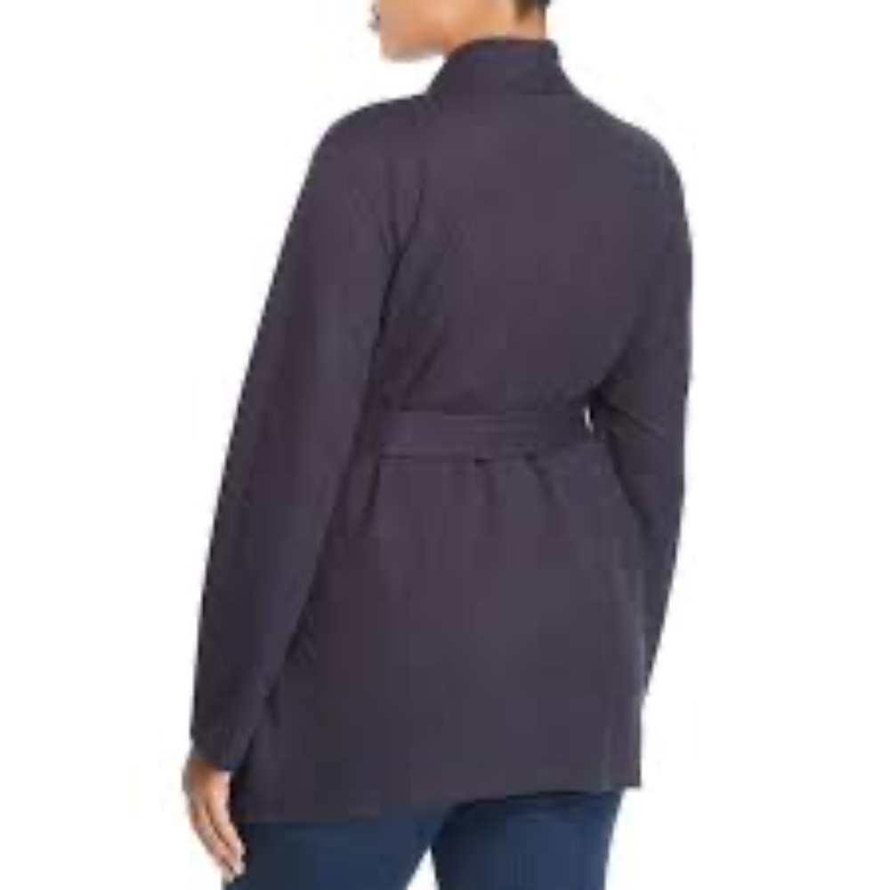 NWT BAGATELLE Plus Open Front Wrap Cardigan NAVY 1x - Picture 2 of 3
